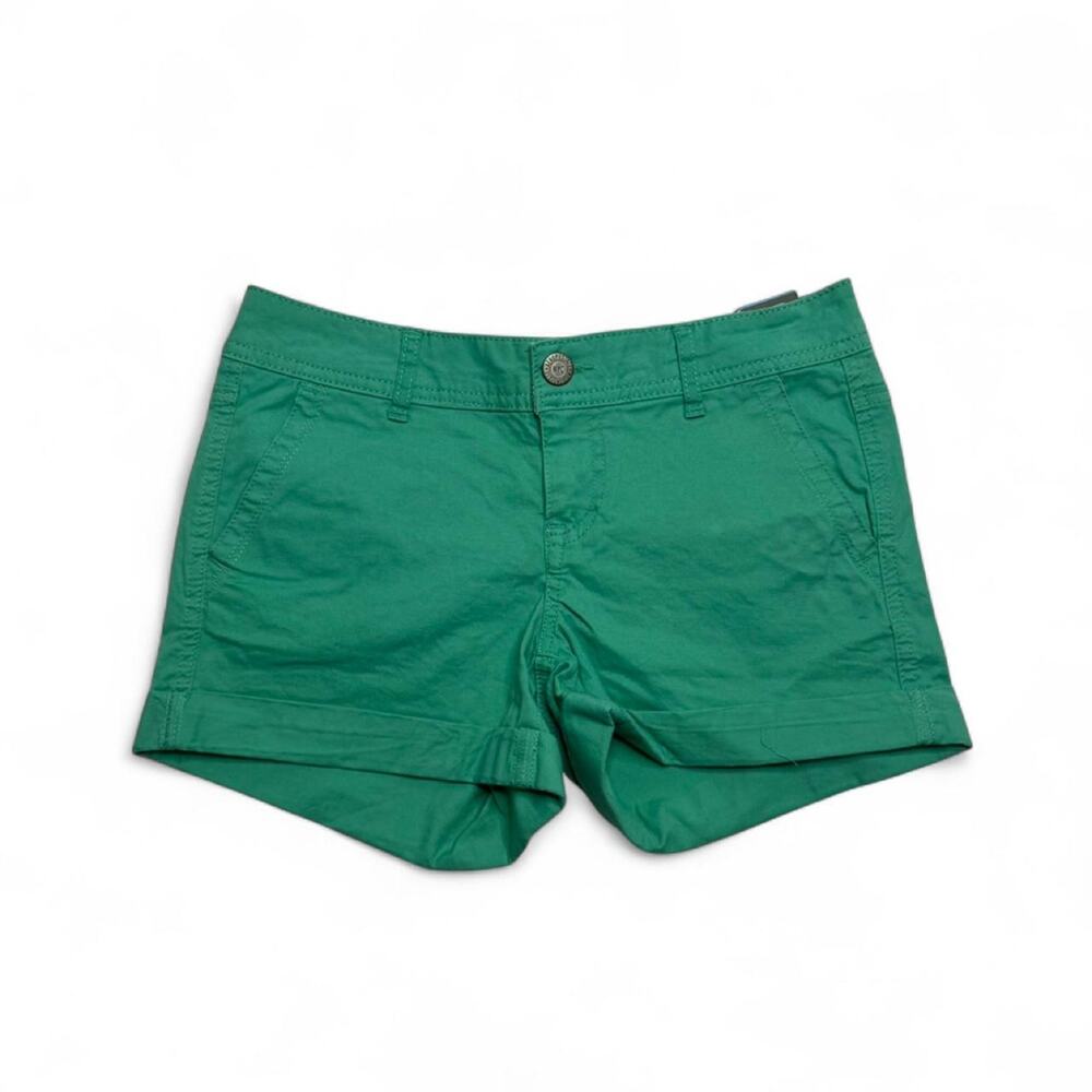 Aeropostale MIDI Teal Bluish-Green Shorts Womens Size 0 NWT Y2K 2000s emo